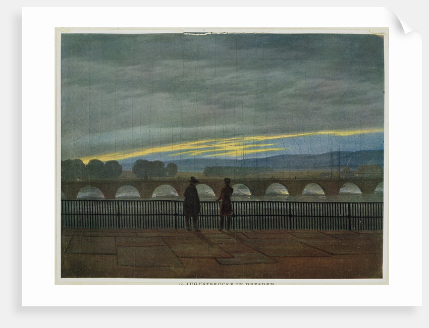 August Bridge in Dresden by Caspar David Friedrich