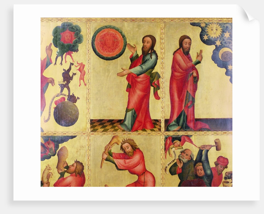 Left wing of the High Altar of St. Peter's in Hamburg, the Grabower Altar, 1383 by Master Bertram of Minden