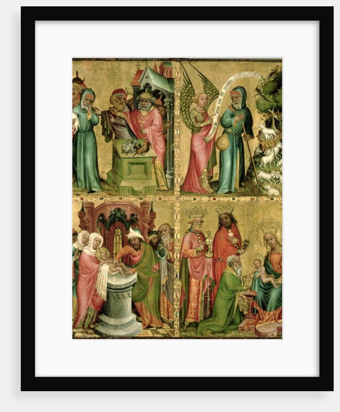 Joachim's Sacrifice, the Circumcision of Christ, the Annunciation to St. Joachim and the Adoration of the Magi by Master Bertram of Minden
