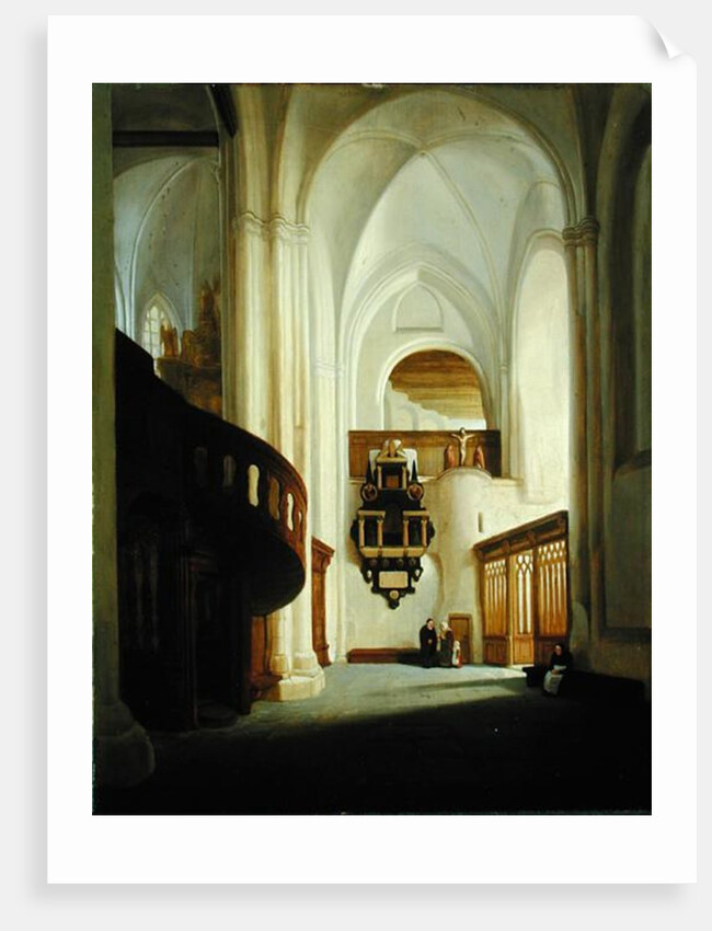 Interior of the St. Nicholas Church, 1831 by Johann Martin Gensler