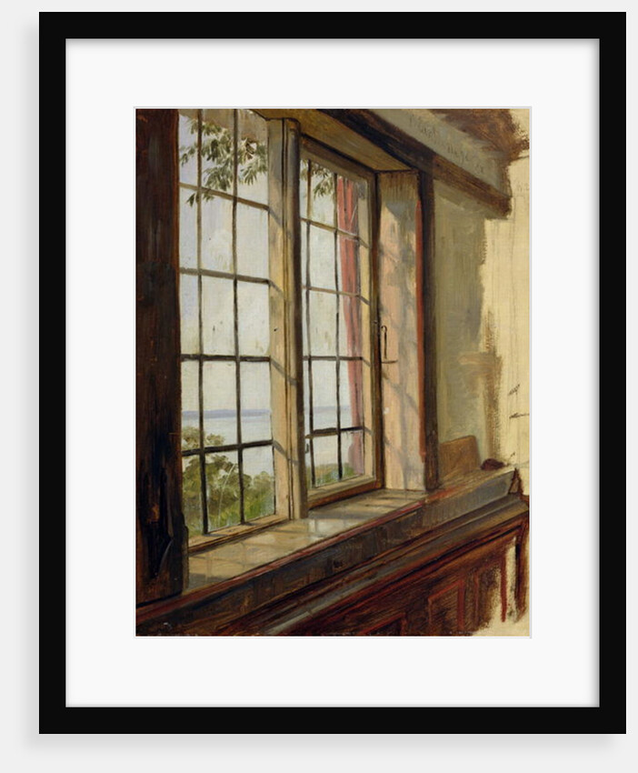 View of the Elbe through a Window, 1838 by Johann Martin Gensler