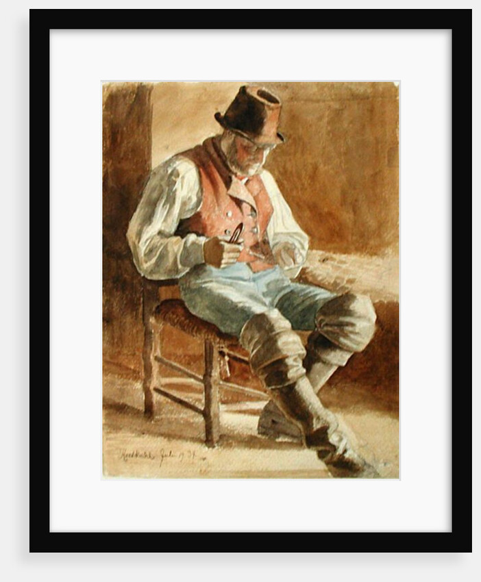 Fisherman Mending a Net, 1834 by Jacob Gensler