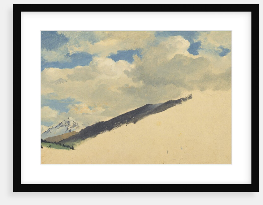 Study of Clouds with Mountain Tops, 1830 by Jacob Gensler