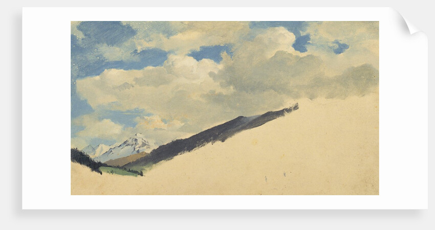Study of Clouds with Mountain Tops, 1830 by Jacob Gensler