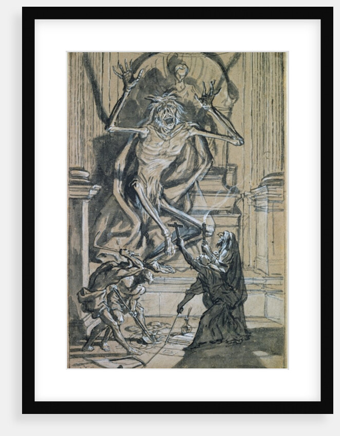 Four Grave Robbers awaken a Ghost by Joseph Werner