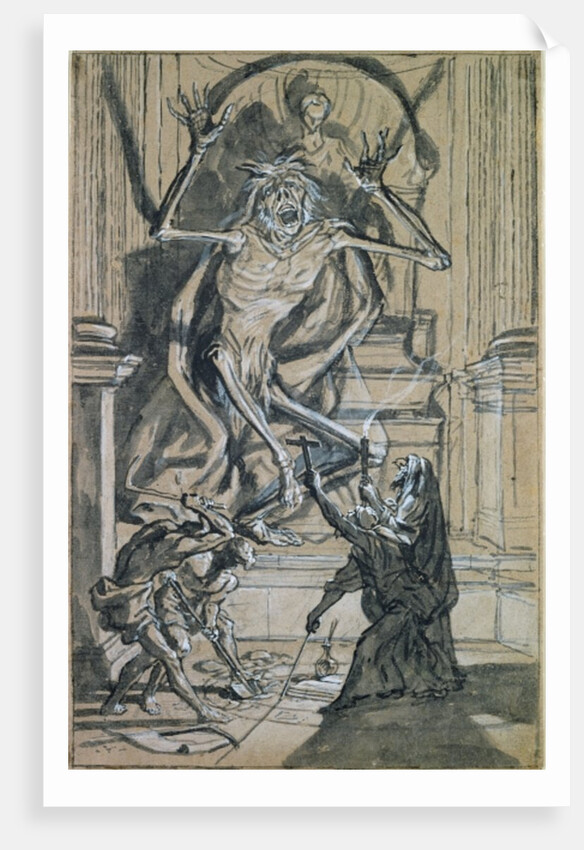 Four Grave Robbers awaken a Ghost by Joseph Werner