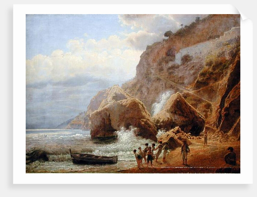 Italian Coastal Landscape, 1844 by Jakob Alt
