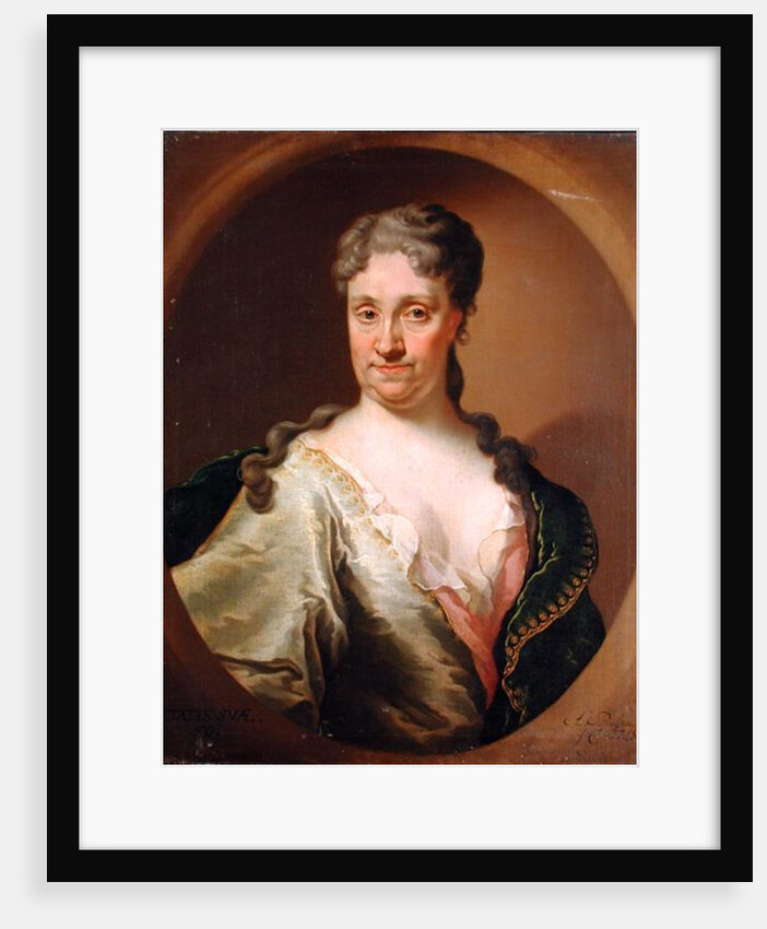 Portrait of Barbara Lutken, 1718 by Anton Paulsen
