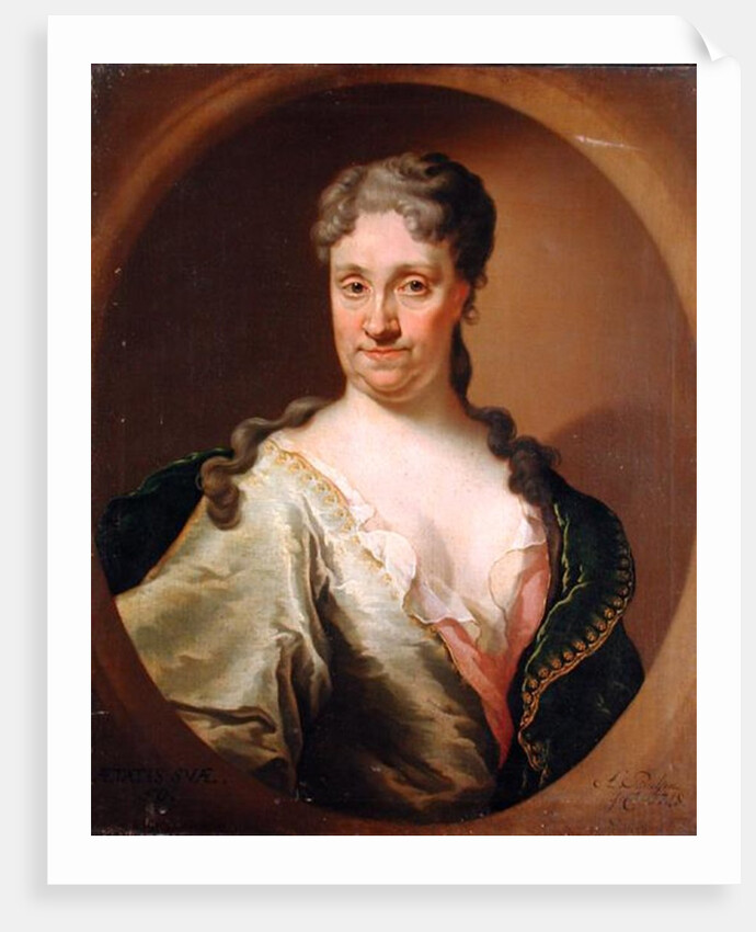 Portrait of Barbara Lutken, 1718 by Anton Paulsen