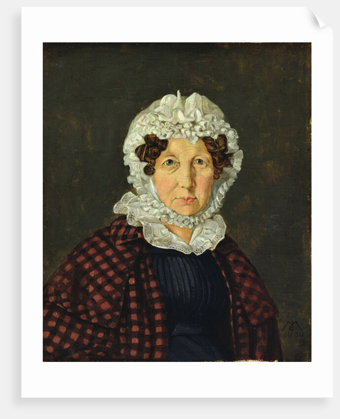 Maria Christine Hubbe, 1830 by Carl Julius Milde