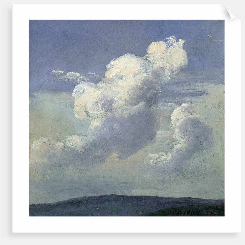 Cloud Study, 1832 by Johan Christian Dahl