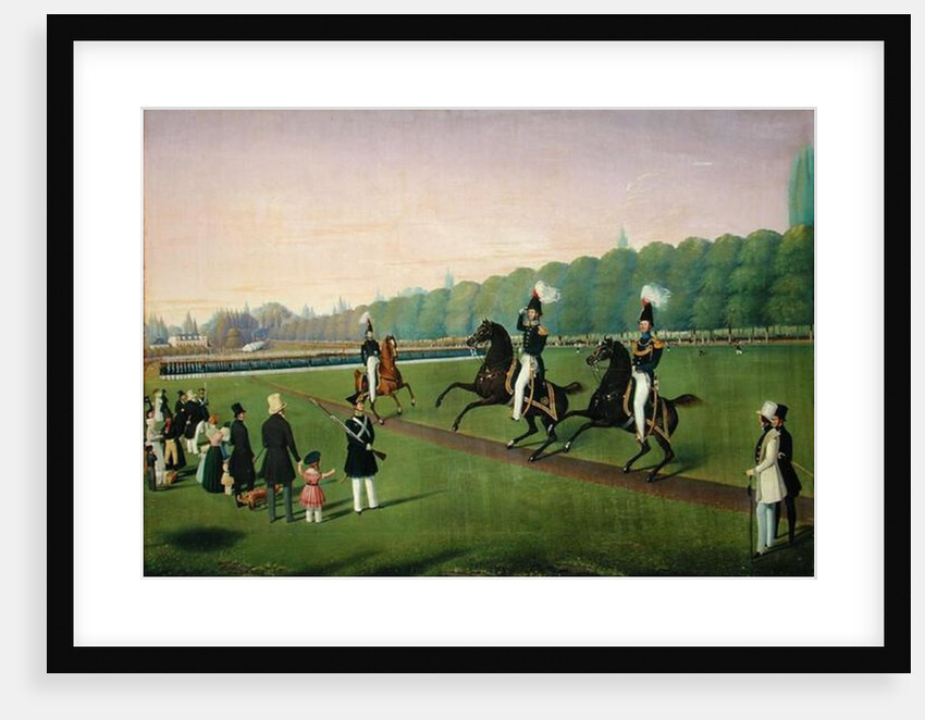 Parade of the Hamburg Burgermilitars, 1840 by Valentin Wassner