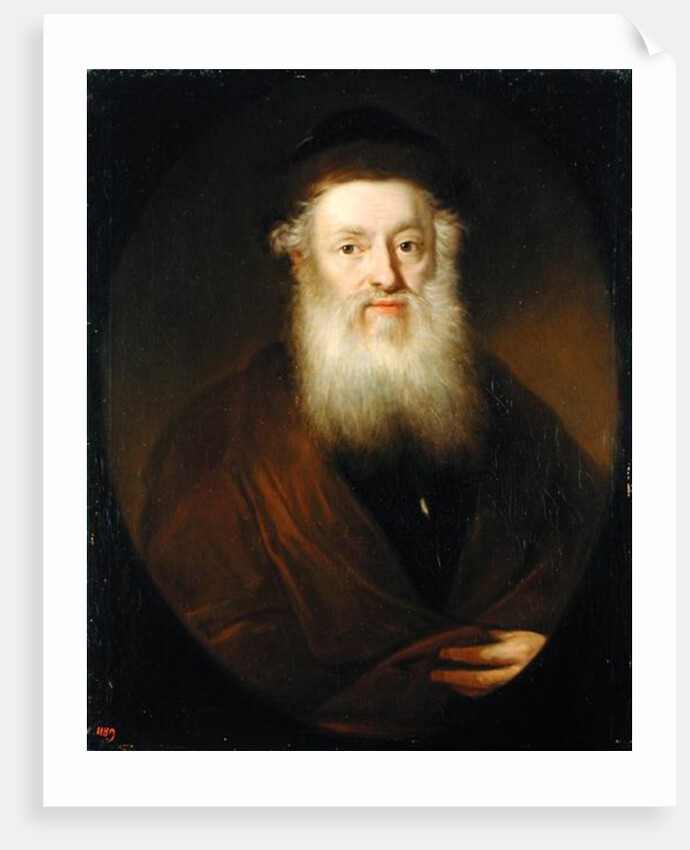 Portrait of a Rabbi, c.1709 by Andreas Scheits