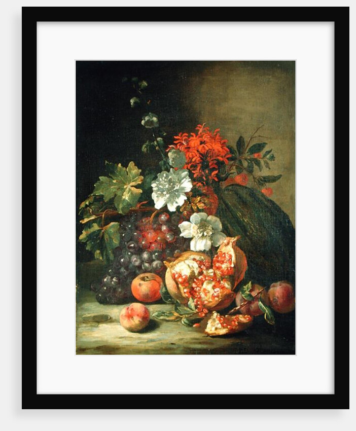 Fruit and Flowers by Jan Peter van the Younger Bredael