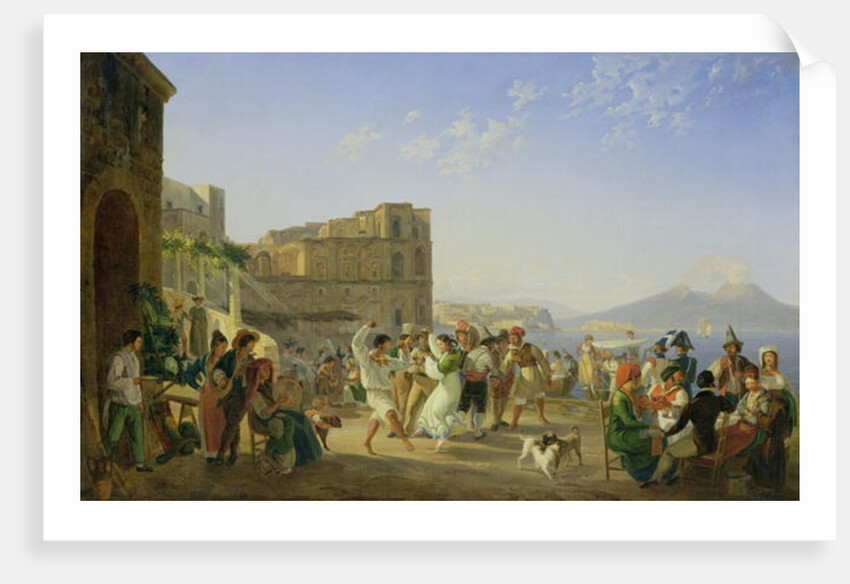 Italian Dancing, Naples, 1836 by Carl Wilhelm Goetzloff
