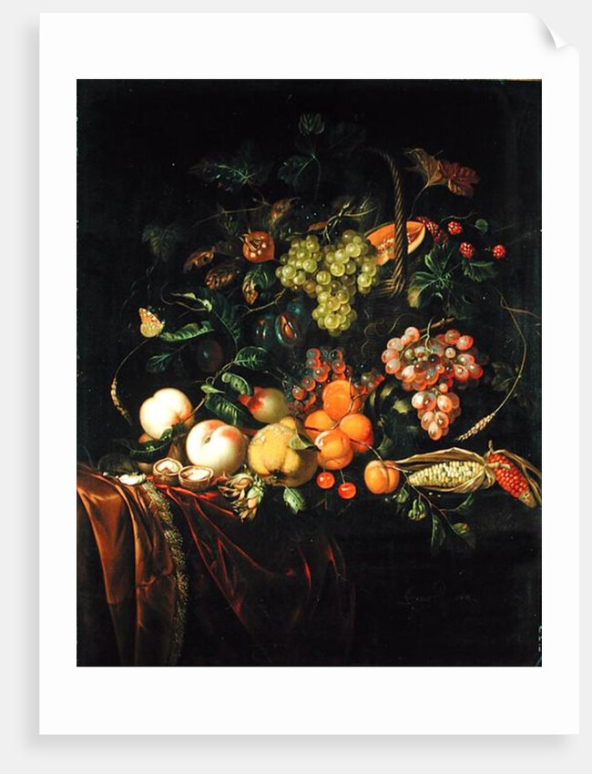 Fruit Still Life by Ernst Stuven