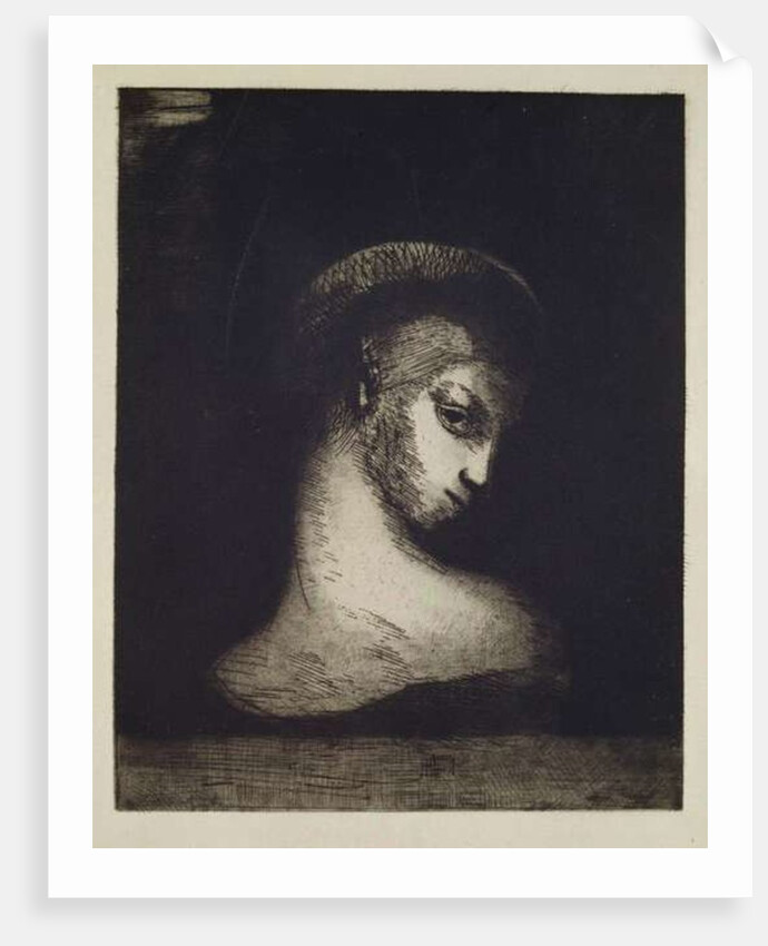 Female Head by Odilon Redon