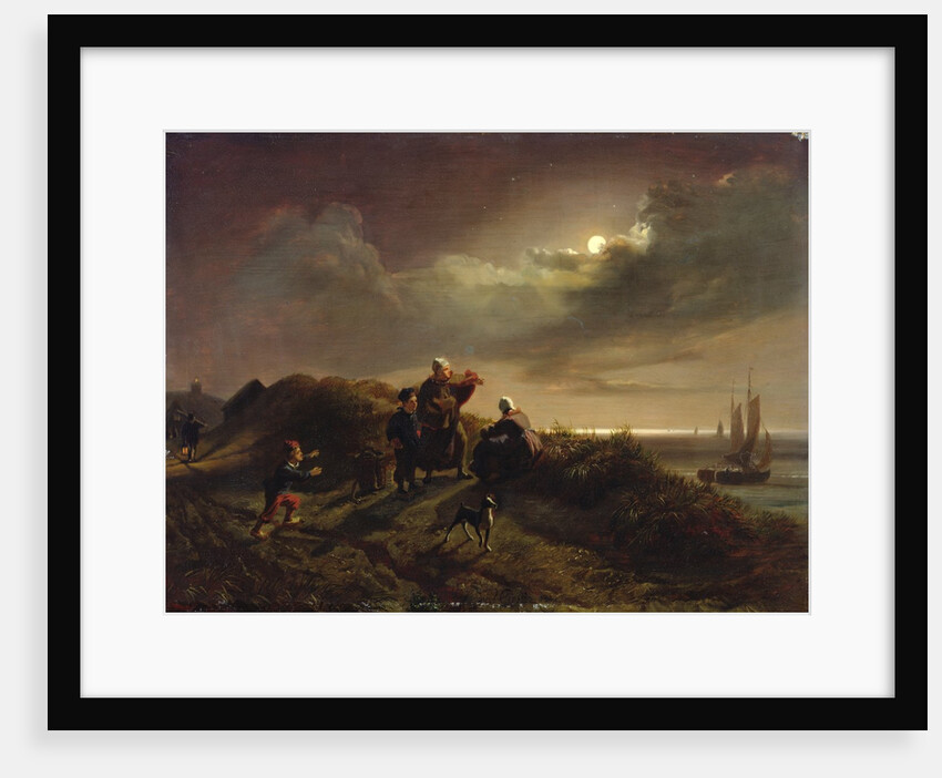 On the Coast near Scheveningen, 1842 by Jacob Gensler