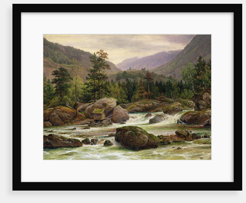 Norwegian Waterfall, 1840 by Thomas Fearnley