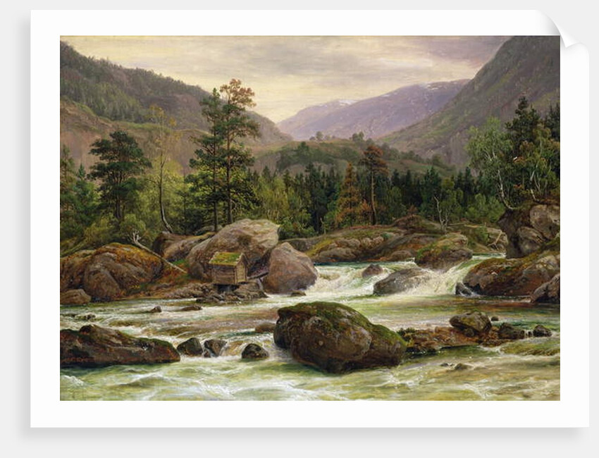 Norwegian Waterfall, 1840 by Thomas Fearnley