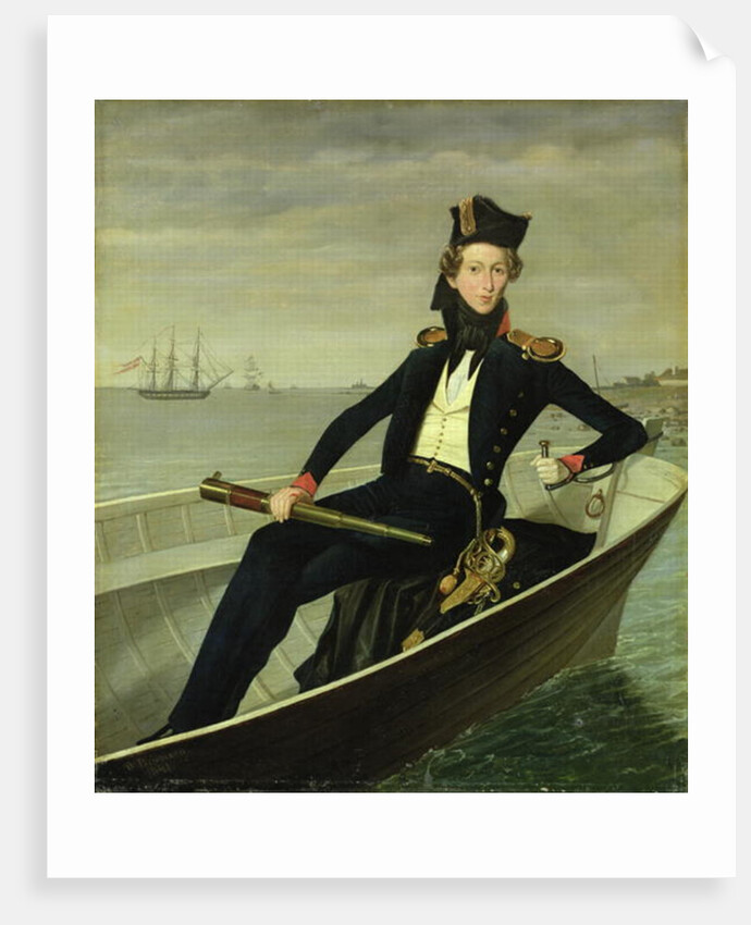 Portrait of a Young Danish Naval Officer, 1841 by Bernhard Axel Bendixen