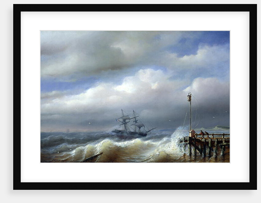 Rough Sea in Stormy Weather, 1846 by Paul Jean Clays