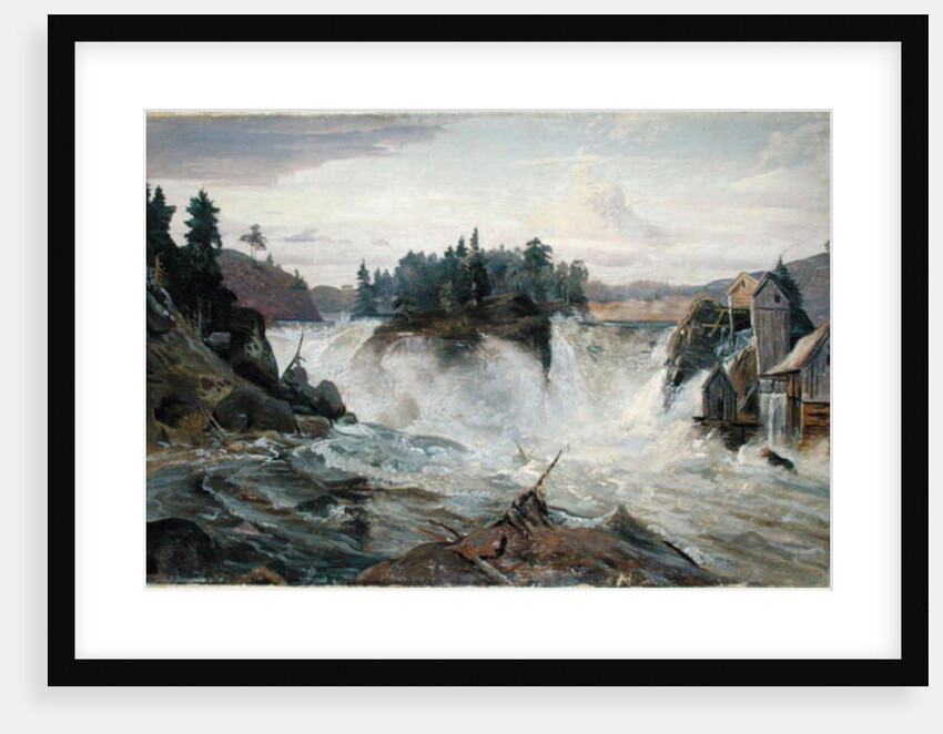 Waterfall in the Mountains, 1836 by Hermann Joseph Neefe