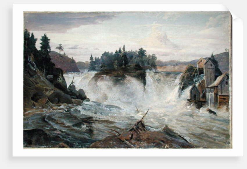 Waterfall in the Mountains, 1836 by Hermann Joseph Neefe