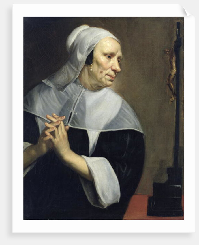Old Woman Praying by Jacob van Oost