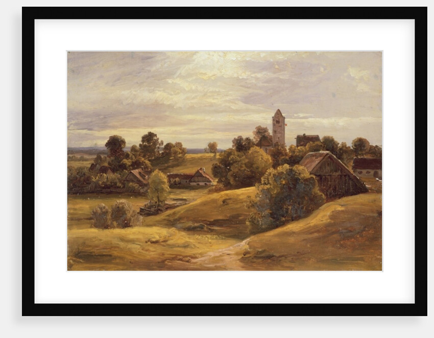 Village near Dachau, 1859 by Christian Ernst Bernhard Morgenstern