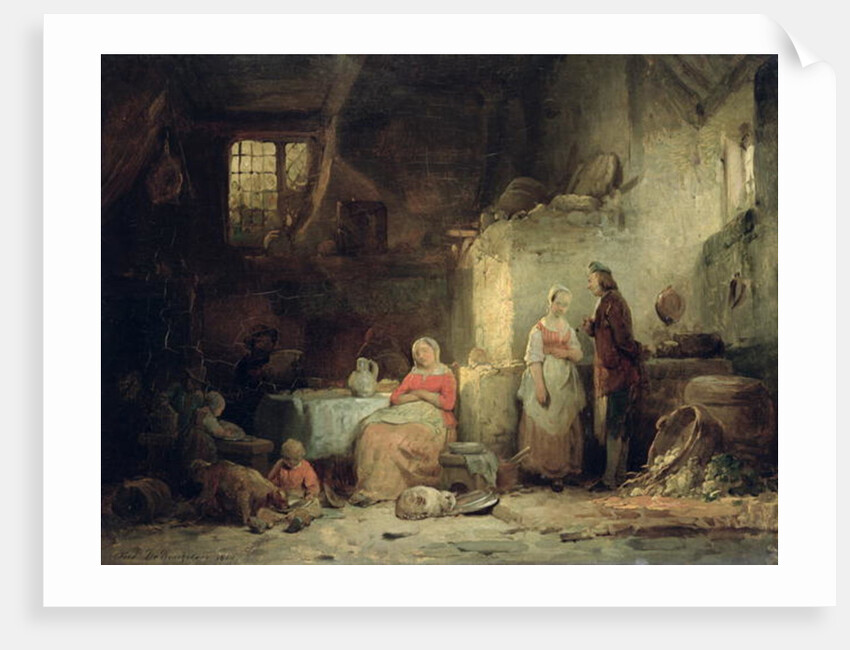 Conversation after the Meal, 1840 by Ferdinand de Braekeleer