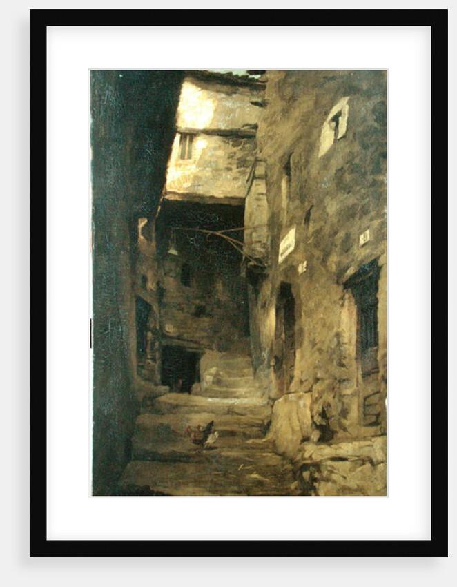 Street in Olevano by Carl Schuch