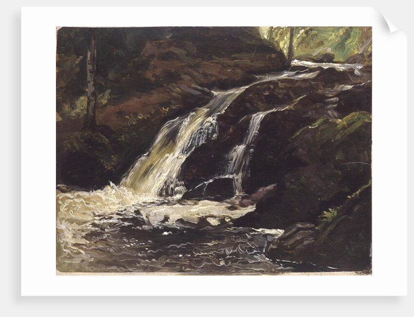 Waterfall by Christian Friedrich Gille