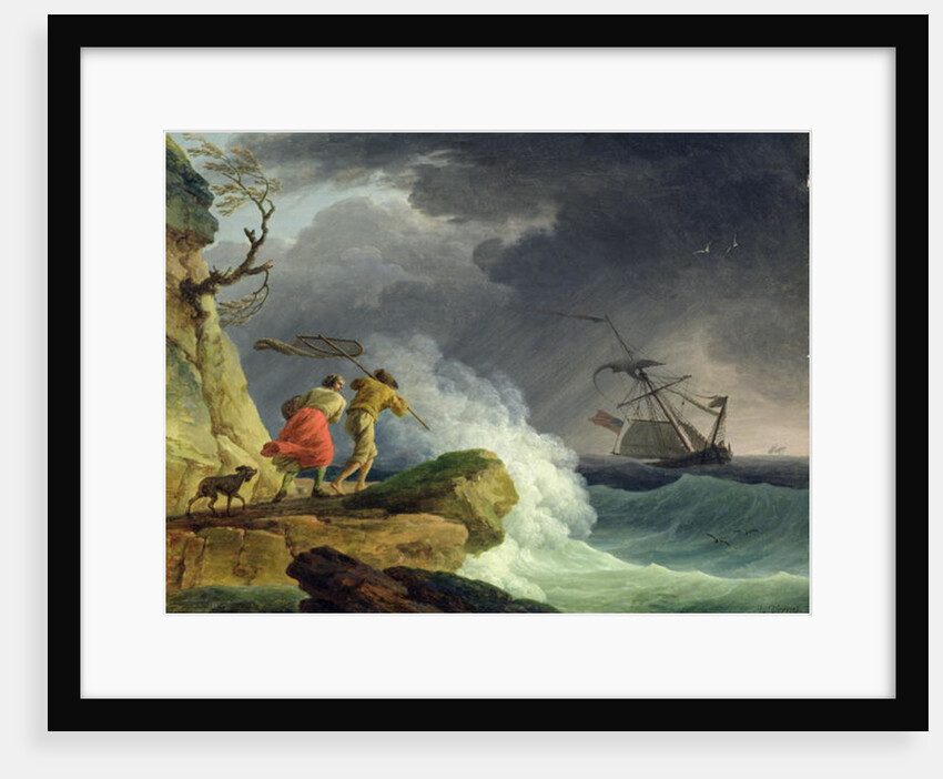 Coastal Scene in a Storm, 1782 by Claude Joseph Vernet