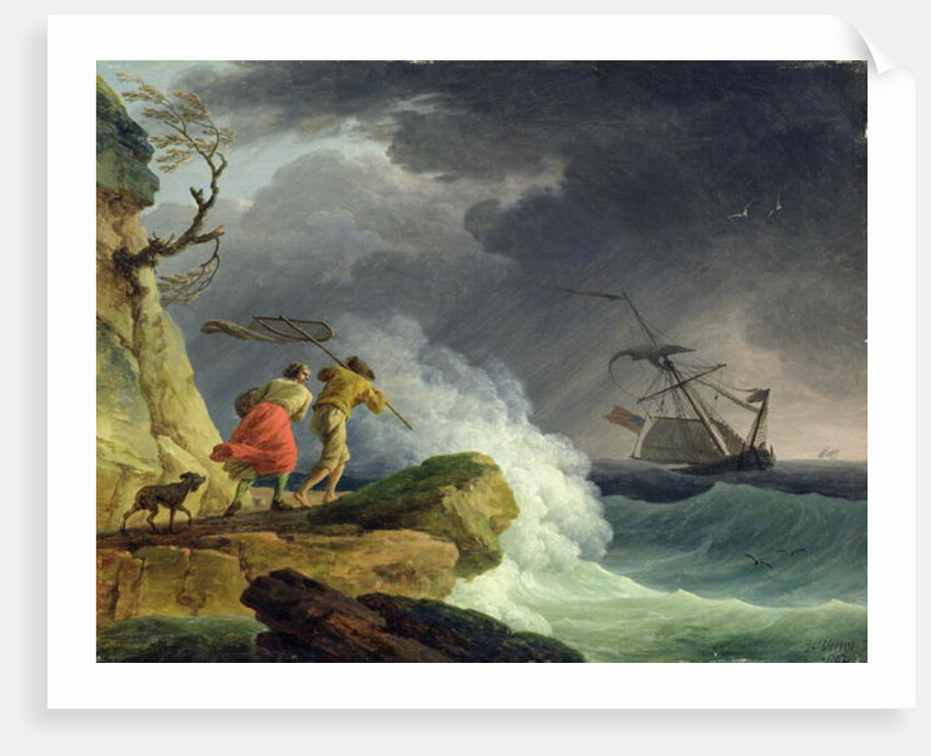 Coastal Scene in a Storm, 1782 by Claude Joseph Vernet