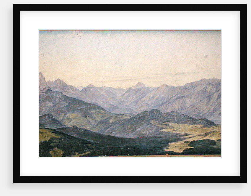 Mountain Valley in Oberbayern, 1829 by Hermann Kauffmann