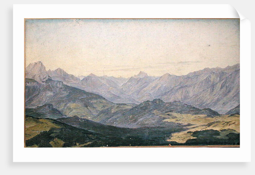 Mountain Valley in Oberbayern, 1829 by Hermann Kauffmann