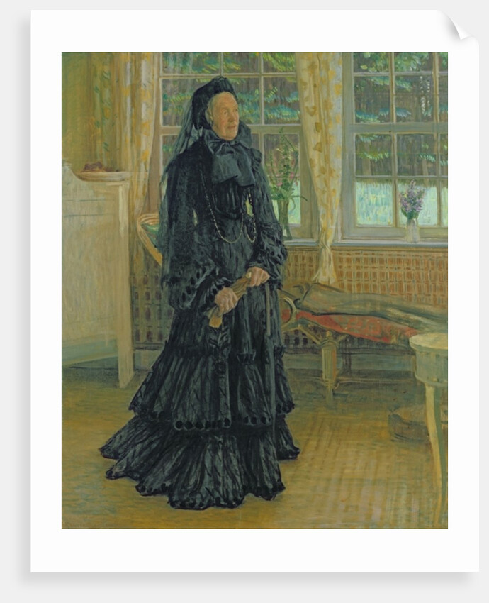 Marie Zacharias Rainy Day, 1904 by Leopold Karl Walter von Kalckreuth