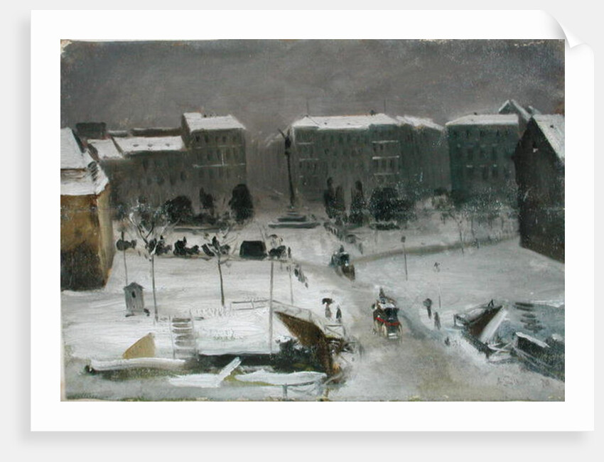 The Belle-Alliance Square in Berlin, 1870 by Ascan Lutteroth