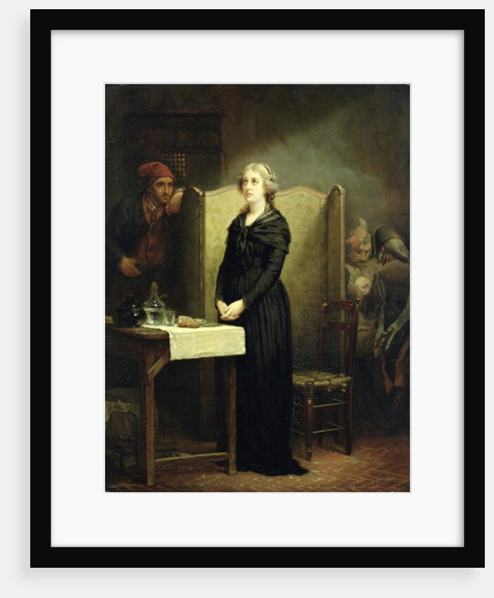 Queen Marie Antoinette in the Conciergerie: The Prayer Table, 1856-57 by Charles Louis Lucien Muller