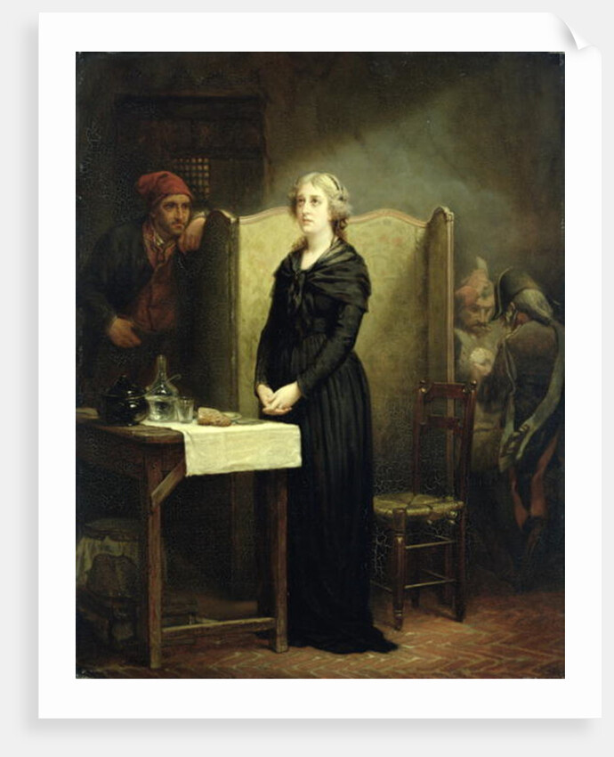 Queen Marie Antoinette in the Conciergerie: The Prayer Table, 1856-57 by Charles Louis Lucien Muller