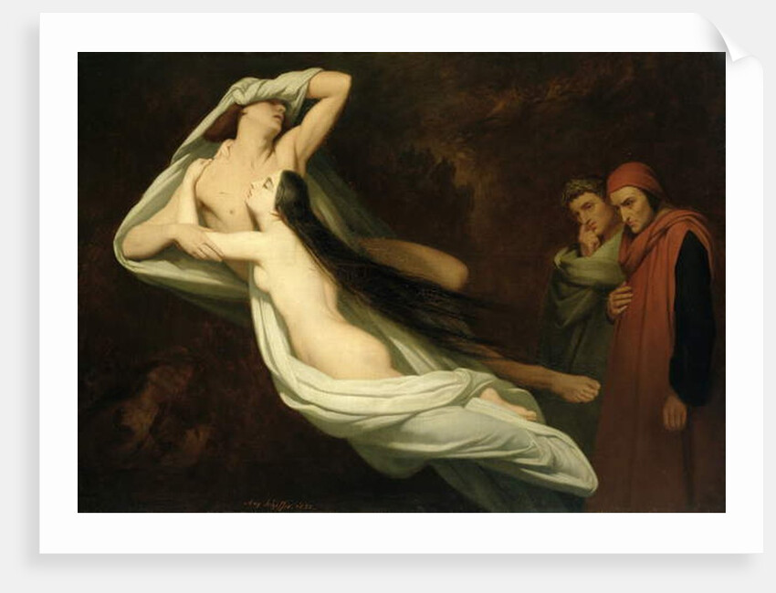 Francesca and Paolo, 1854 by Ary Scheffer