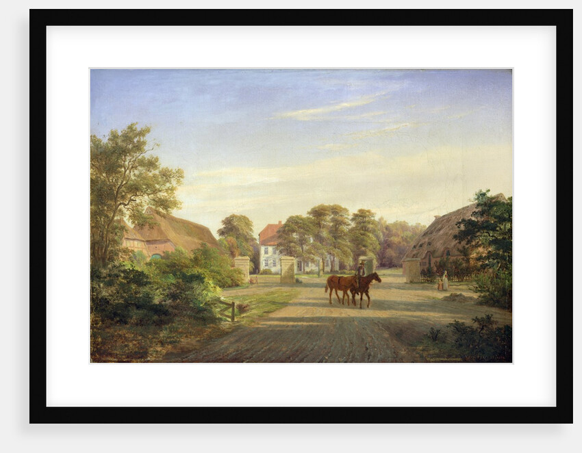 Gut Grabau, near Oldesloe, 1841 by Johann Georg Haeselich