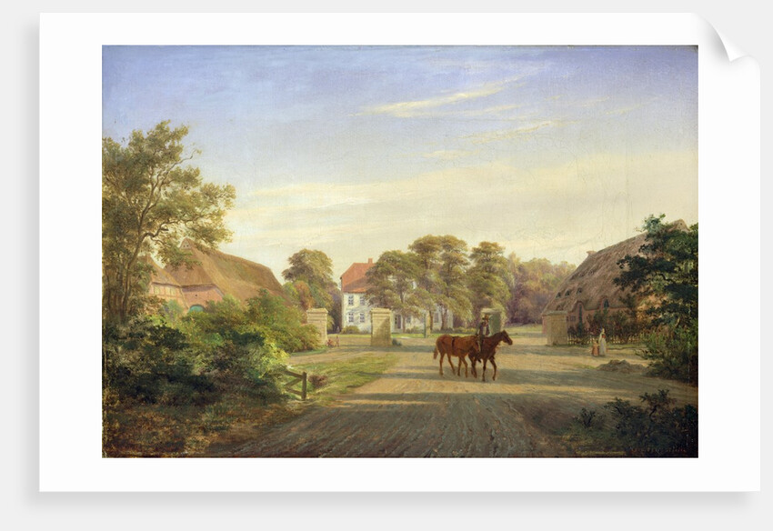 Gut Grabau, near Oldesloe, 1841 by Johann Georg Haeselich