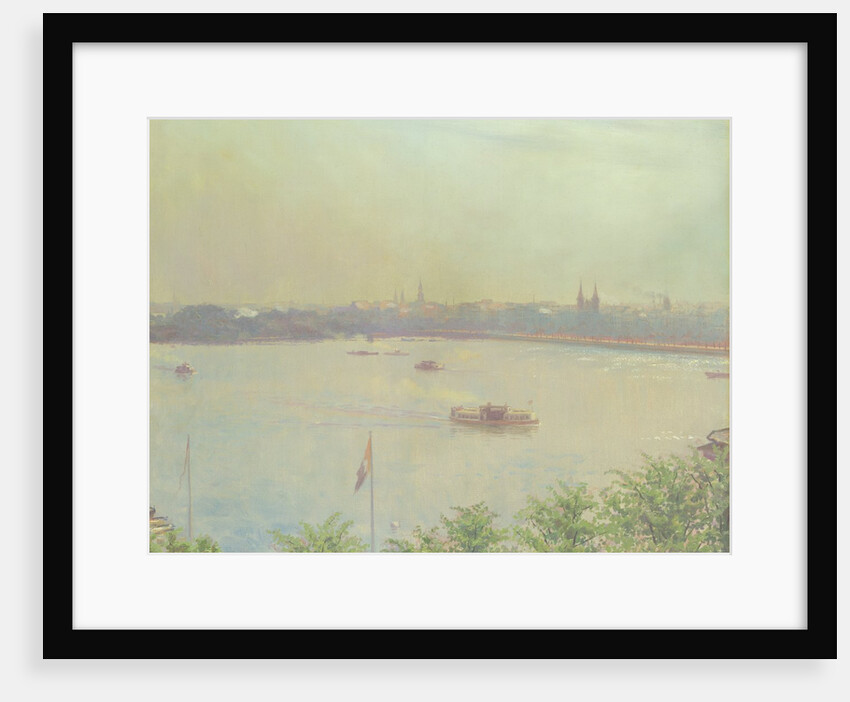 View of the Inner Alster Lake, 1894 by Laurits Regner Tuxen