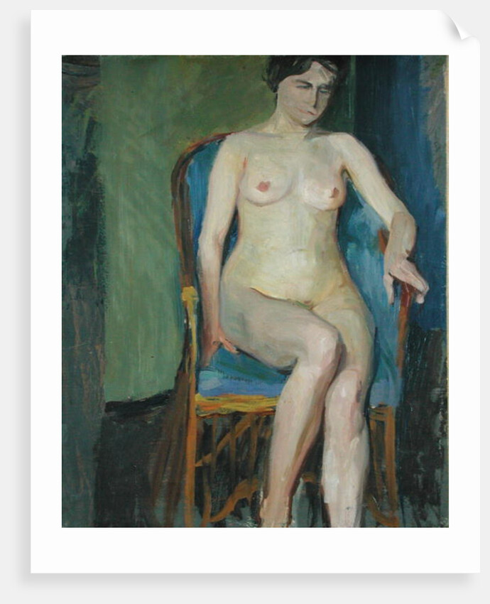 Seated Nude by Franz Nolken