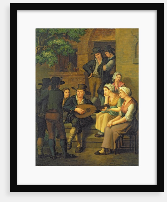 The Blind Singer, 1828 by M Von