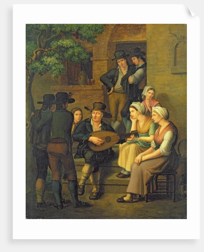 The Blind Singer, 1828 by M Von