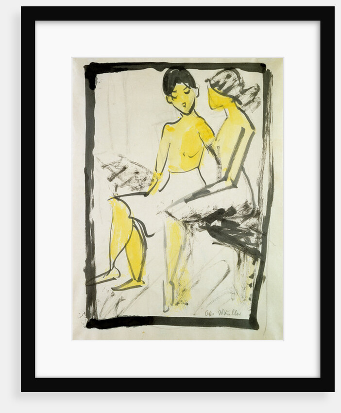 Seated Girls, 1911 by Otto Muller or Mueller