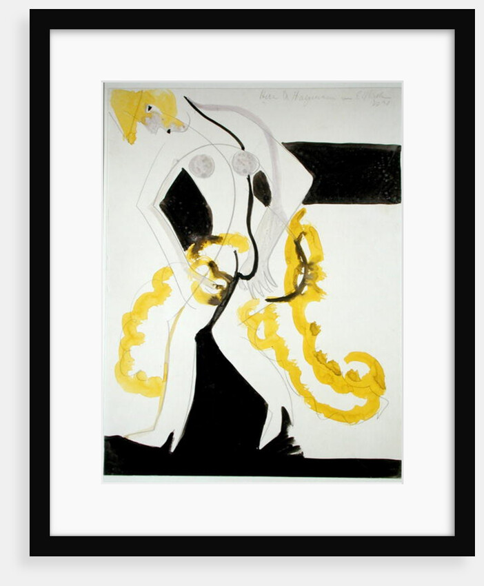 Dancer with a Yellow Shawl by Ernst Ludwig Kirchner